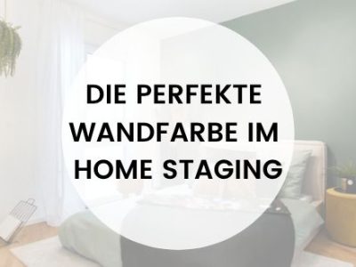 Heike Uhlemann – deine Home Staging Expertin. Auf dem Foto ist ein Beispiel eines Home Stagings zu sehen, bei dem Wandfarbe perfekt eingesetzt wurde